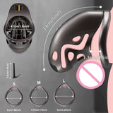 Hundred Beasts Electric Remote Control Chastity Cage wearing | 3d-chastity