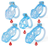 Ice Vision Blue Cobra Chastity Cage Type XL - 3d-chastity