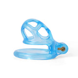 Ice Vision Blue Cobra Chastity Cage Type XS - 3d-chastity