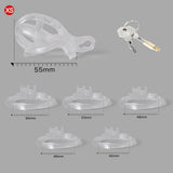 Ice Vision Clear Cobra Chastity Cage Type XS - 3d-chastity