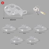Ice Vision Clear Cobra Chastity Cage Type S - 3d-chastity