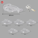 Ice Vision Clear Cobra Chastity Cage Type M - 3d-chastity