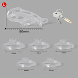 Ice Vision Clear Cobra Chastity Cage Type L - 3d-chastity