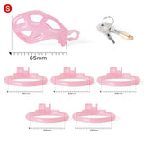 Ice Vision Design Cobra Chastity Cage Pink - 3d-chastity