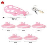 Ice Vision Design Cobra Chastity Cage Pink - 3d-chastity