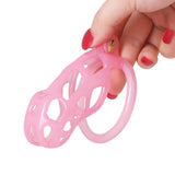 Ice Vision Design Cobra Chastity Cage Pink - 3d-chastity