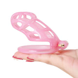 Ice Vision Design Cobra Chastity Cage Pink - 3d-chastity