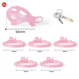 Ice Vision Design Cobra Chastity Cage Pink - 3d-chastity