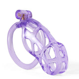 Ice Vision Design Purple Cobra Chastity Cage - 3d-chastity