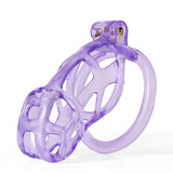 Ice Vision Design Purple Cobra Chastity Cage - 3d-chastity