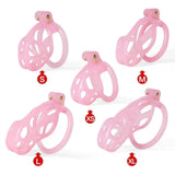 Ice Vision Pink Cobra Chastity Cage Type M - 3d-chastity