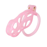 Ice Vision Pink Cobra Chastity Cage Type L - 3d-chastity