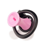 Inverted Component for Innie Chastity Cage material finish close | 3d-chastity