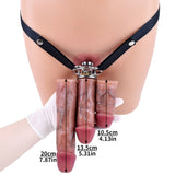 Inverted Chastity Cage with Large Dildo with Arc Ring material finish close | 3d-chastity
