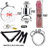 Inverted Chastity Cage with Large Dildo with Arc Ring product photo 16 of | 3d-chastity