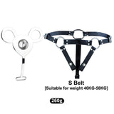 Inverted Chastity Cage with Belt lock and ring | 3d-chastity