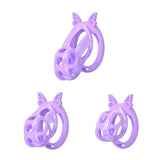 Invisible Mamba Chastity Cage with Silicone Ring side | 3d-chastity