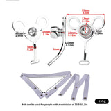 Invisible Inverted Urethral Cage with Belt Chastity Cage front | 3d-chastity