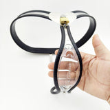 Keeper of Desire - Female Chastity Belt with Transparent Panel lock and ring | 3d-chastity