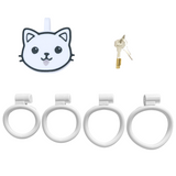Kitten Flat Chastity Cage wearing | 3d-chastity