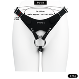 Leather Chastity Auxiliary Strap Cage lock and ring | 3d-chastity