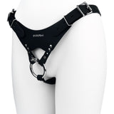 Leather Chastity Auxiliary Strap Cage side | 3d-chastity