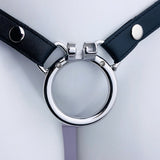 Leather Chastity Cages Anti-off Adjustable Cage side | 3d-chastity