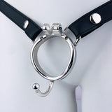 Leather Chastity Cages Anti-off Adjustable Cage size and shape | 3d-chastity