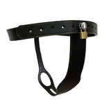 Leather Lockable Chastity Belt for Female size and shape | 3d-chastity
