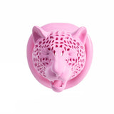 Leopard Head Chastity Cage front | 3d-chastity