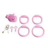 Leopard Head Chastity Cage lock and ring | 3d-chastity