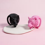 Leopard Head Chastity Cage side | 3d-chastity