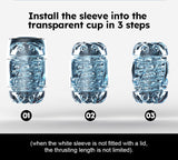 Leten THRUSTING-PRO Male Masturbator Chastity Cage full kit | 3d-chastity