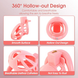 Lightweight Vertical Invisible Lock Chastity Cage side | 3d-chastity