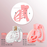 Lightweight Vertical Invisible Lock Chastity Cage lock and ring | 3d-chastity