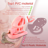 Lightweight Vertical Invisible Lock Chastity Cage wearing | 3d-chastity