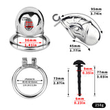 Lock Him Up Chastity Cage product photo 14 of | 3d-chastity