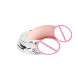 Lockable Stainless Steel Ring Chastity Cage full kit | 3d-chastity