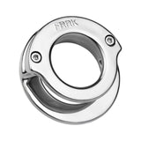 Lockable Stainless Steel Ring Chastity Cage front | 3d-chastity