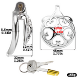 Locked In Love Chastity Cage front | 3d-chastity