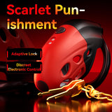 Lockink Telescopic Electric Shock Chastity Cage side | 3d-chastity