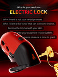 Lockink Retractable Estim Chastity Cage with Vibrations