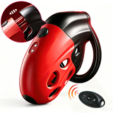 Lockink Retractable Estim Chastity Cage with Vibrations