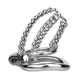 Locktober Chainmail Steel Chastity Lock lock and ring | 3d-chastity