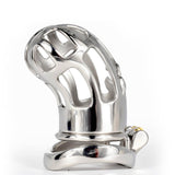 Long Curved Stainless Steel Chastity Cage main product | 3d-chastity