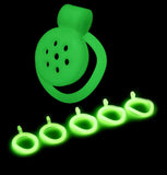 Luminous ABS Male Chastity Device size and shape | 3d-chastity