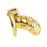 Aluminum Alloy Luxury Chastity Cage lock and ring | 3d-chastity