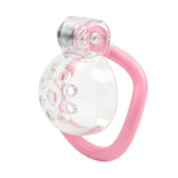 Male Chastity Cage with Clear Cage material finish close | 3d-chastity