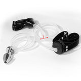 Male Chastity CockCage with Piss Urinal Flow Into Mouth Plug Gag Catheters Cage side | 3d-chastity