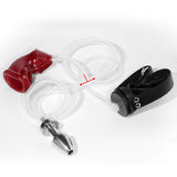 Male Chastity CockCage with Piss Urinal Flow Into Mouth Plug Gag Catheters Cage lock and ring | 3d-chastity
